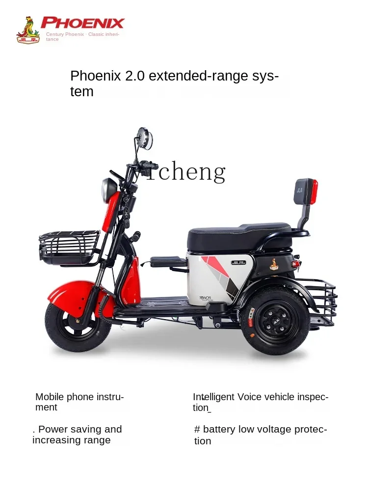 Xl Electric Tricycle Household Small with Shed Booster Elderly Scooter