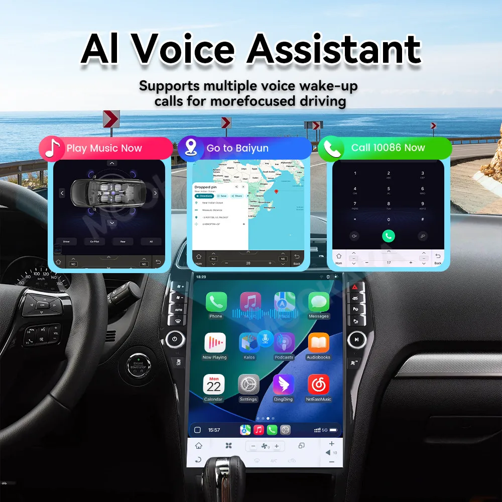 Android 15 Radio For Ford Explorer 2011~2019 GPS Multimedia Player Intelligent Navigation Car Stereo Receiver player Head Unit