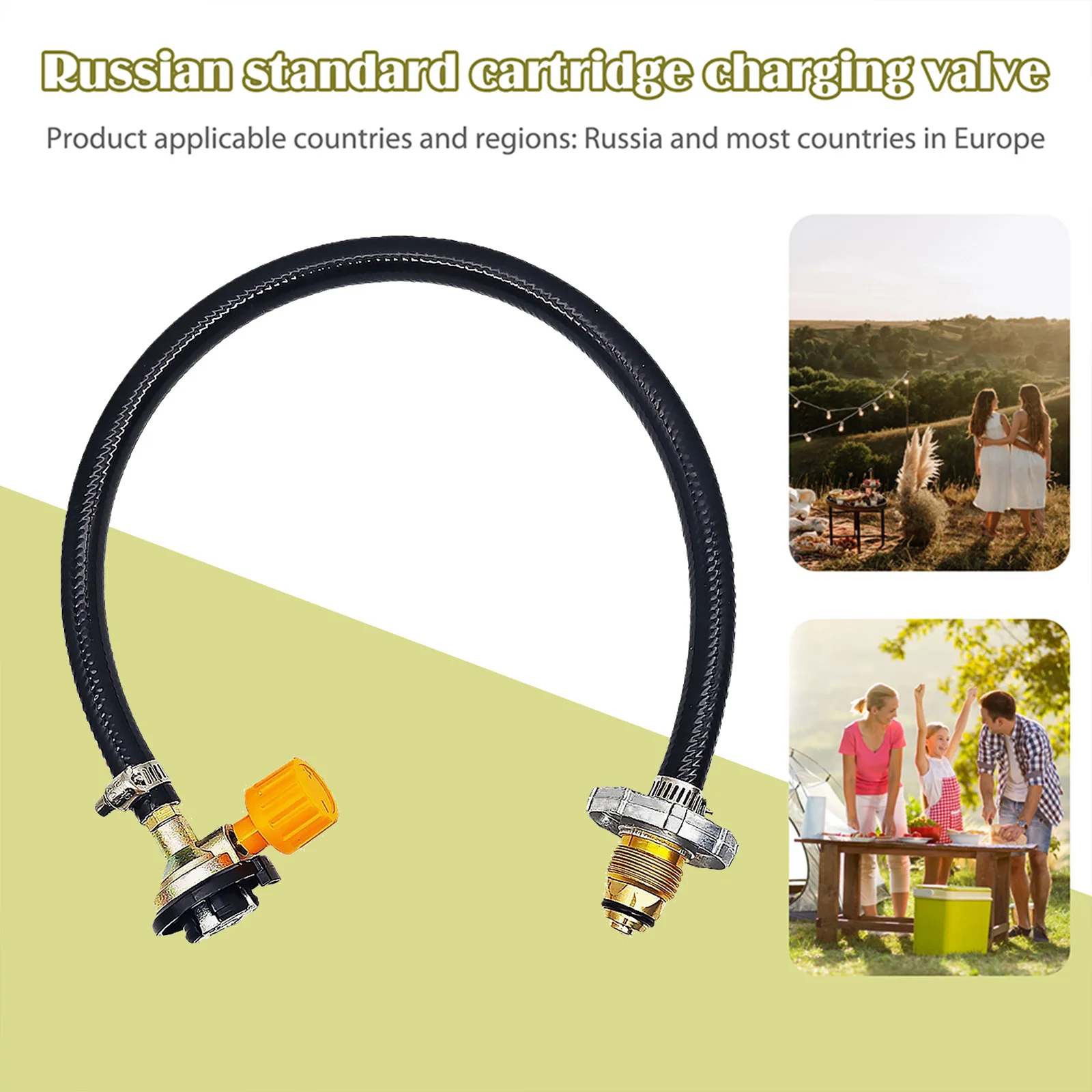 One-Piece Cassette Gas Cylinder Inflatable Bridge Convenient Integrated Direct Connection for North America Camping Accessories