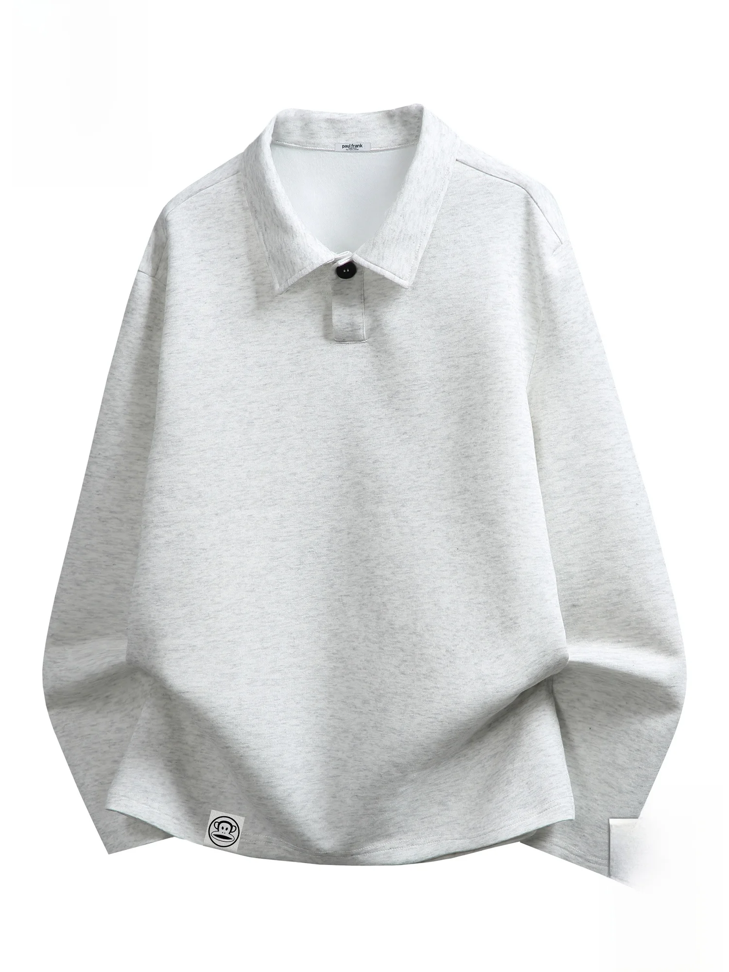 

Худи Paul Frank M, однотонное, с воротником, свободного кроя, повседневное, весеннее, модное, в американском стиле, с длинными рукавами, удобное, из смесового хлопка.