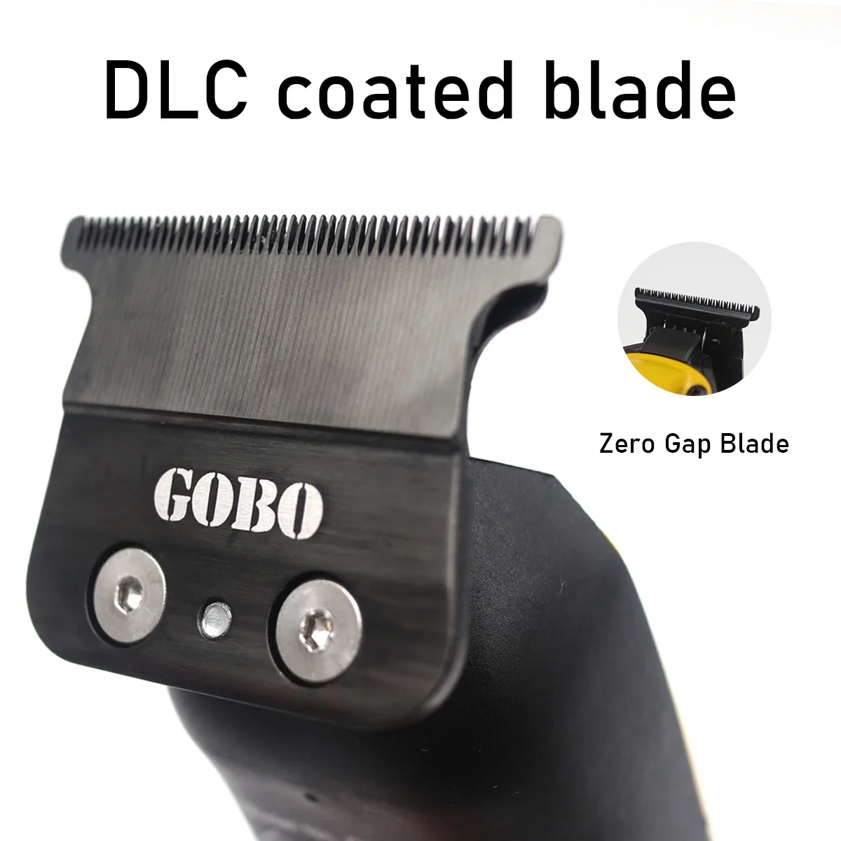 GOBO-recortadora de barba con Motor magnético LCD para hombres, máquina cortadora de pelo con cargador Base, cero huecos, máquina de acabado de