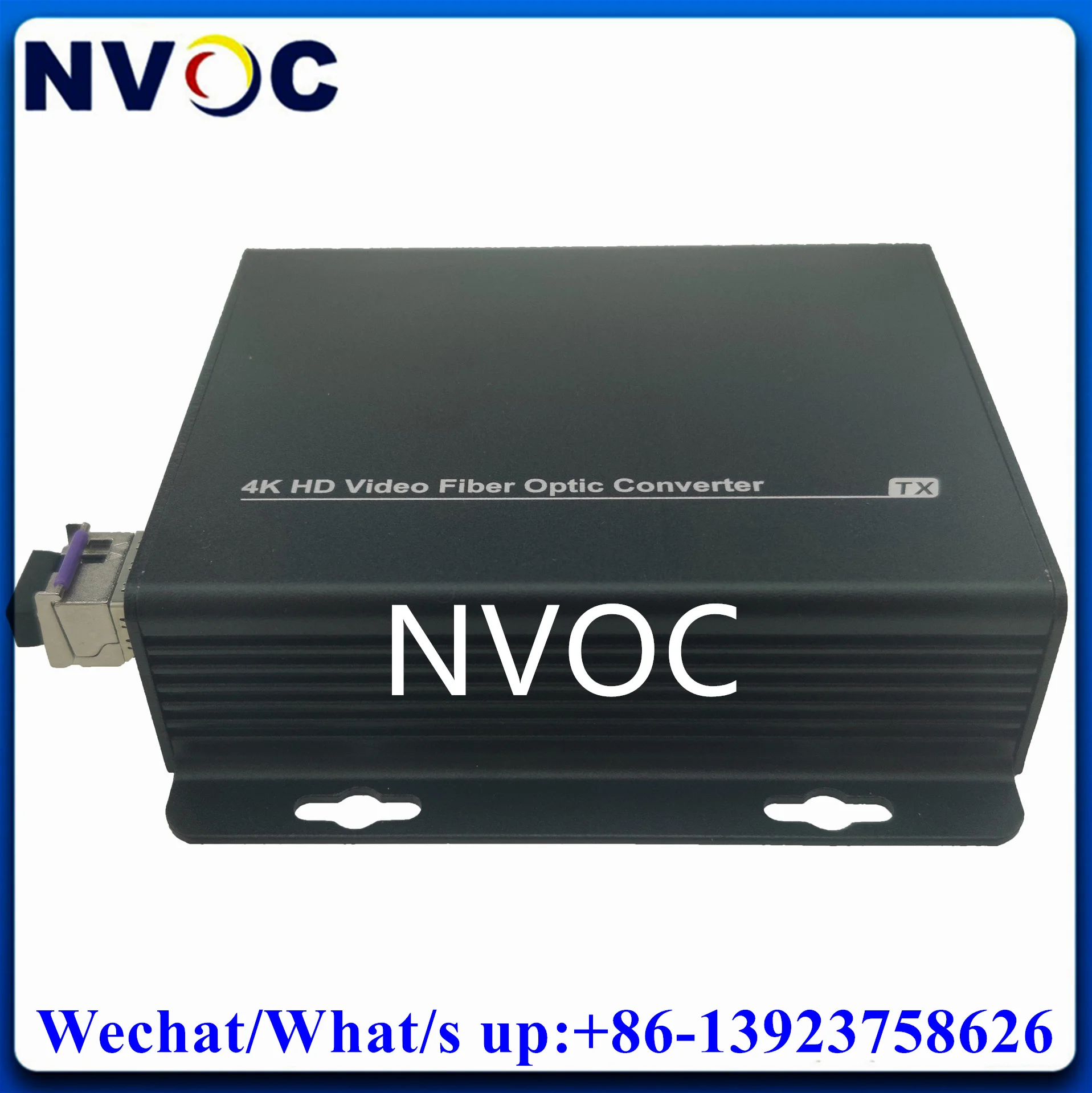 1Ch 4K 4096*2160@30Hz HDMI Video to LC Port 10KM Fiber Optical Converter Extender with 1Channel Bidi Bi-Directional RS232 Data