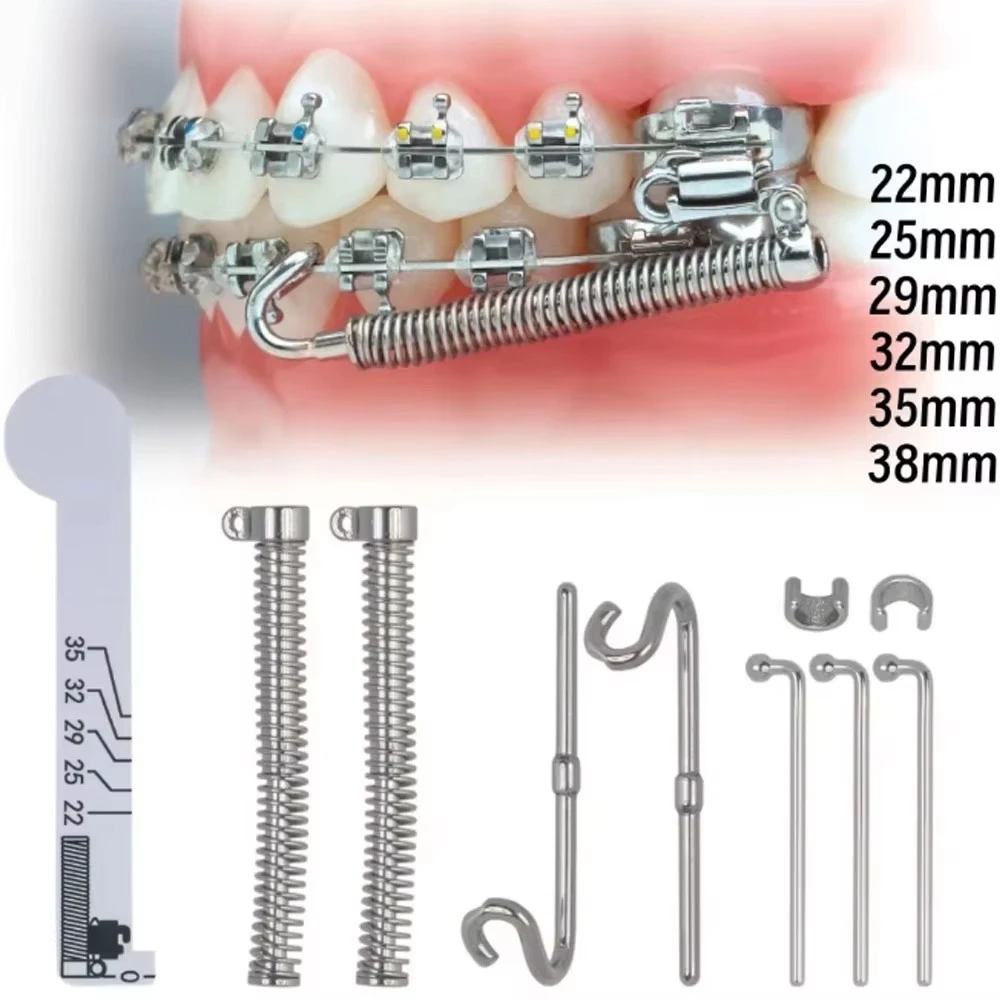 Dental Orthodontic Class II Corrector Fatigue Resistant Device Push Rod 22/25/29/32/35/38mm Forsus