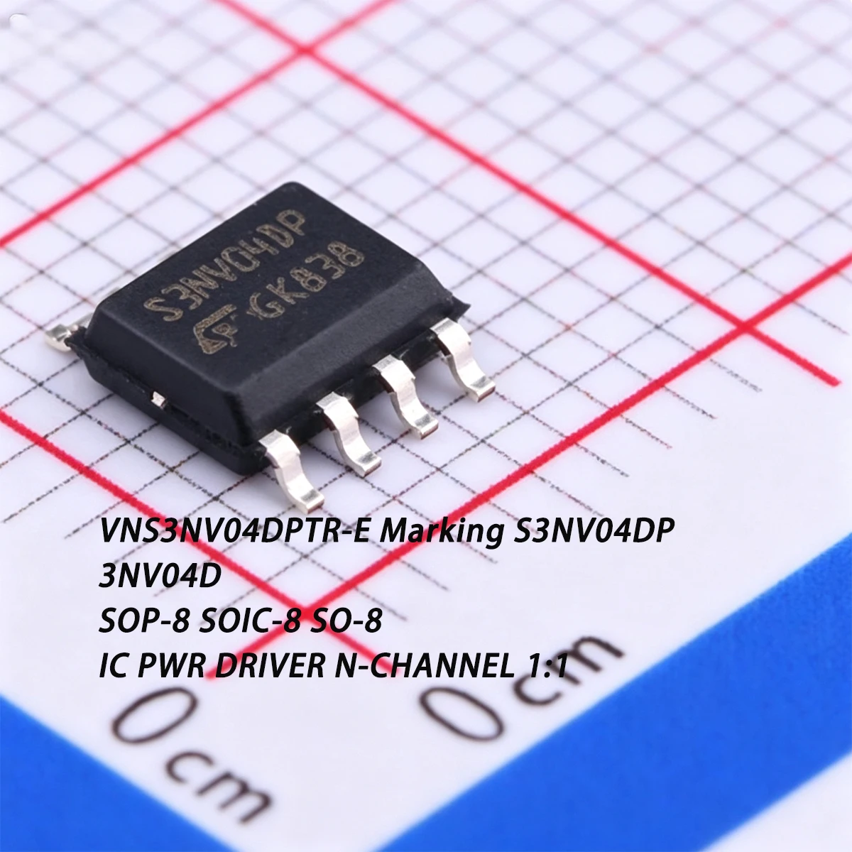 3NV04D VNS3NV04DPTR-E Marking S3NV04DP SOP-8 SOIC-8 SO-8 40V 3.5A 120mΩ NEW Original Genuine chip IC PWR DRIVER N-CHANNEL 1:1