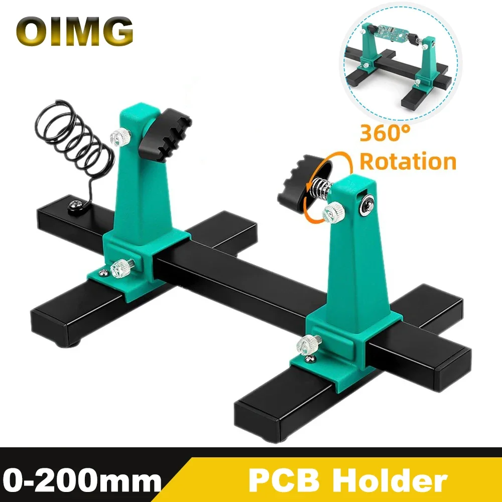 Adjustable PCB Holder Circuit Board MotherBoard Welding Auxiliary Clamp Stable Base with Soldering Iron Pen Holder Repair Tool