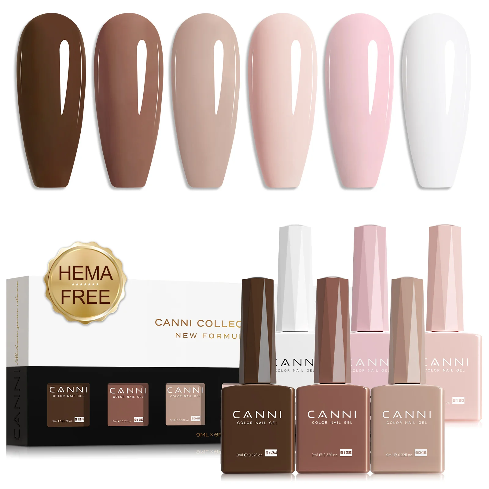 9 ml CANNI Cat Eye Nagel-Gel-Nagellack-Set, TPO-FREI, Soak Off UVLED Diamond Sparkle, wunderschöne Farbe, semi-permanent, EU-Standard-Gel-Nagel – Detail 21