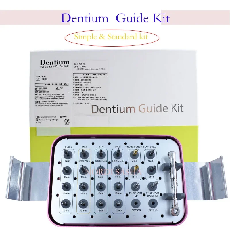 1 Set Dentium Guide Kit Simple & Standard Planting Guide Kit For Dental Implant Surgery Use Digital Positioning Guide Kit