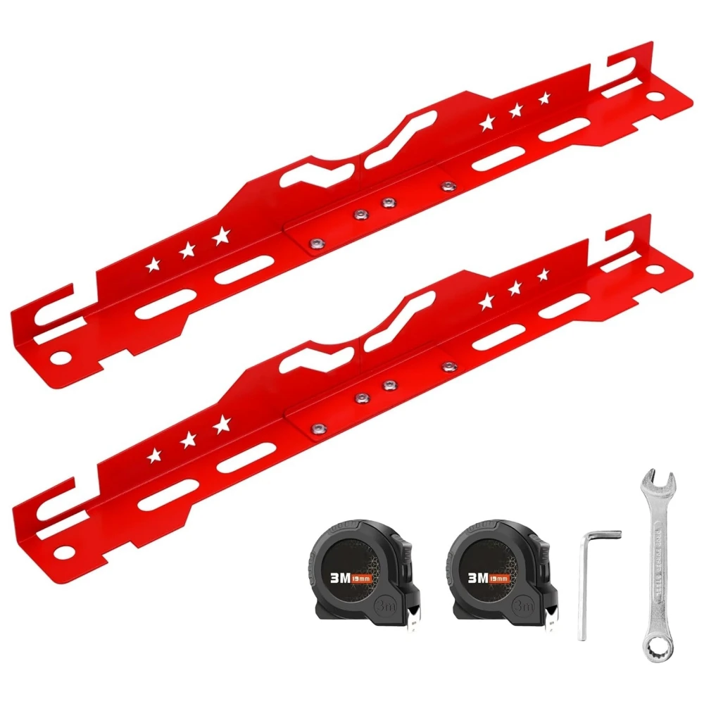 

Инструмент для выравнивания колес POVTOR с 2 измерительными лентами, набор инструментов для выравнивания автомобиля, инструмент для выравнивания переднего конца