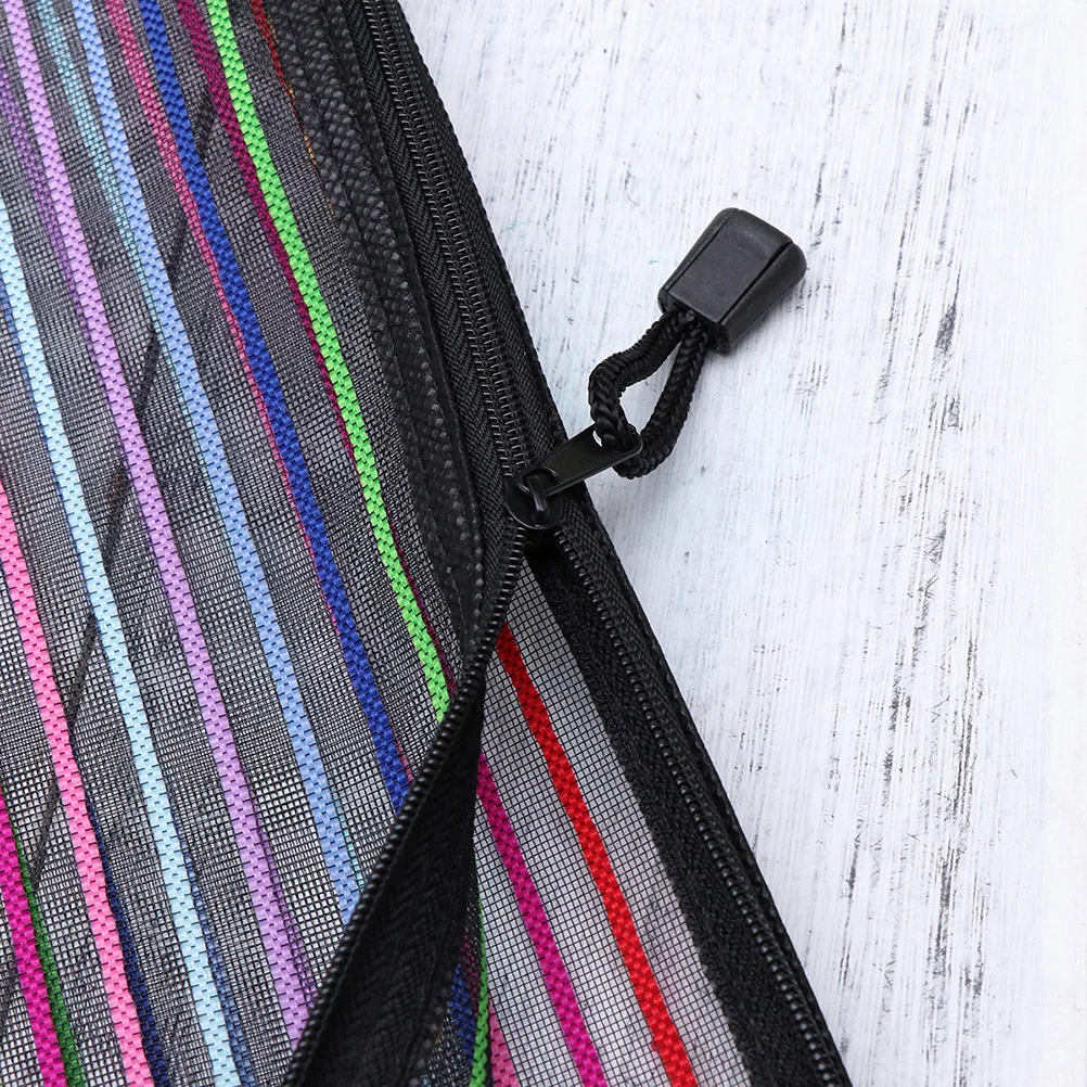 

14 Pcs Nylon File Bag Zipper Holder Portable Stationery Bags Document Organizer Storage