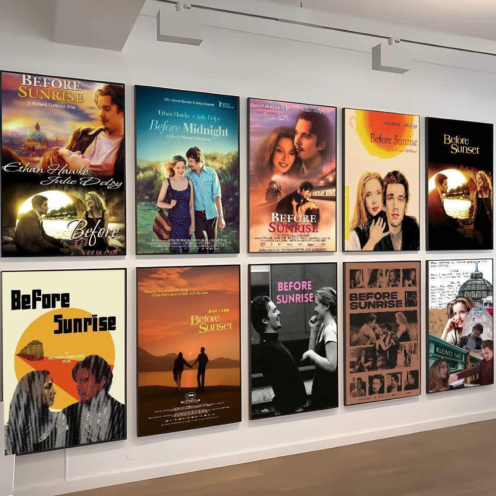 بيلا قبل شروق الشمس قبل غروب الشمس ملصقات الفيلم ، الكلاسيكية عالية الجودة جدار الفن ، ملصقات الرجعية للمنزل ، ديكور الغرفة #1