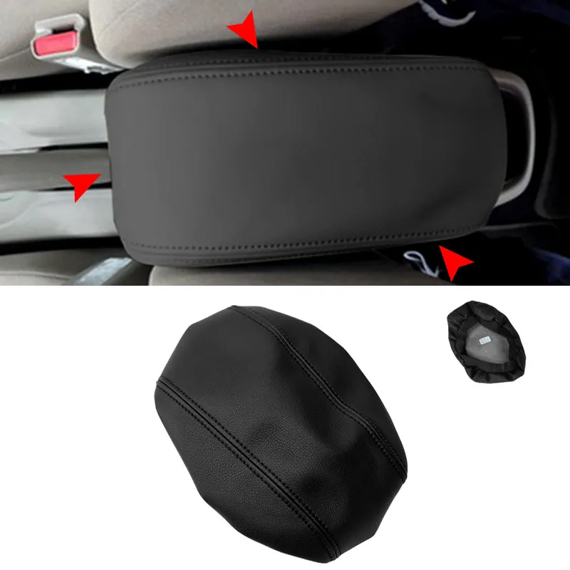 Car Interior Center Control Armrest Box Pad Cover Trim For Honda City 2008 2009 2010 2011 2012 2013 2014 Microfiber Leather