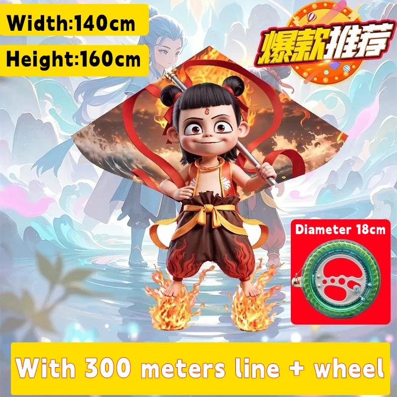 Chinese film "Nezha, het Demon Child" Dezelfde vlieger voor volwassenen en kinderen Outdoor Kite Toy