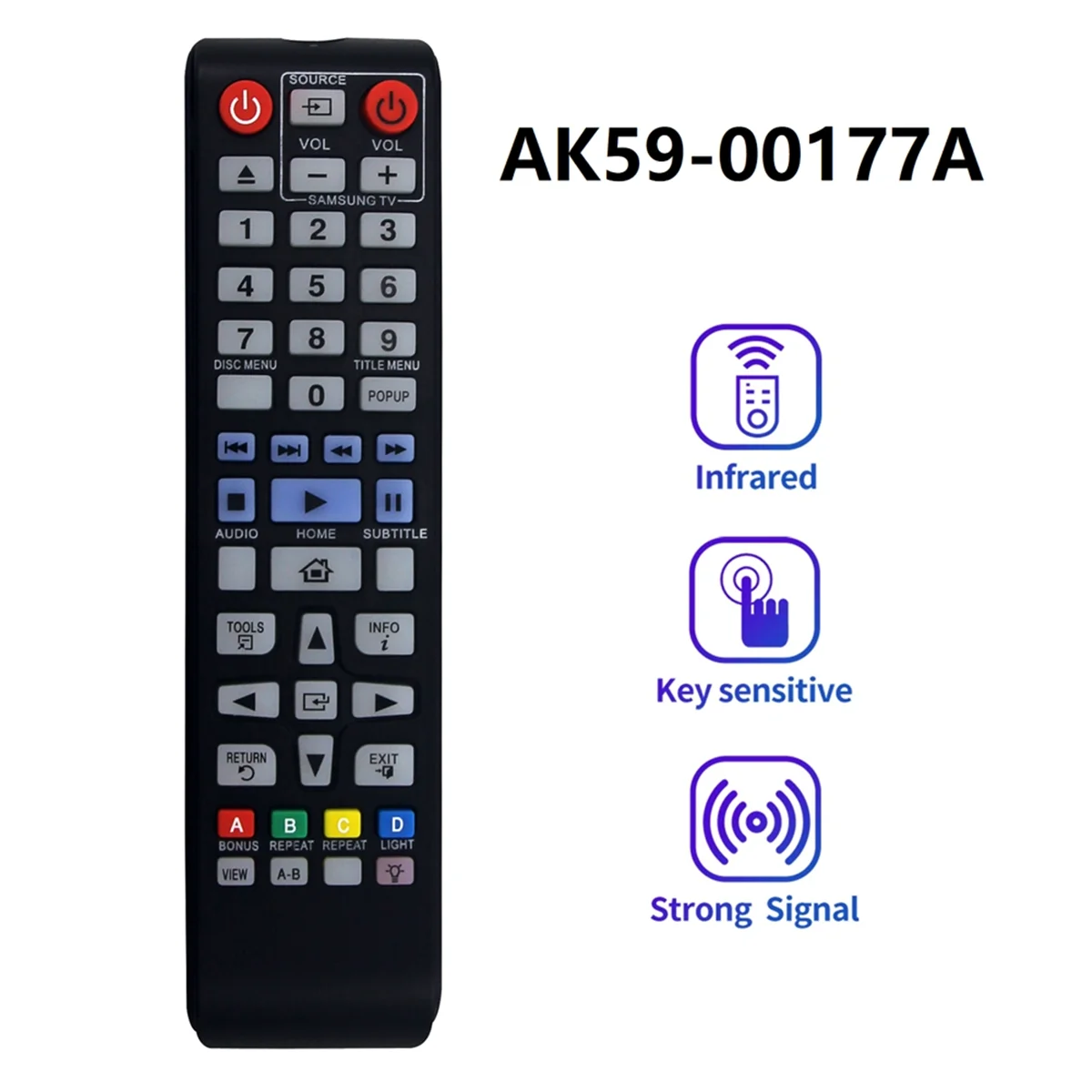 AK59-00177A Replacement Remote Control for Samsung Blu-Ray Player BD-F5700 BDF5700 BD-J5900 BDJ5900 BD-J5100 BDJ5100