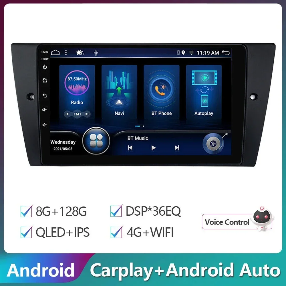 

2Din Android 14 Car Radio For BMW 3 Series E90 E91 E92 E93 2005 -2011 Wireless Carplay Multimedia 4G Wifi DVD GPS 2din Autoradio