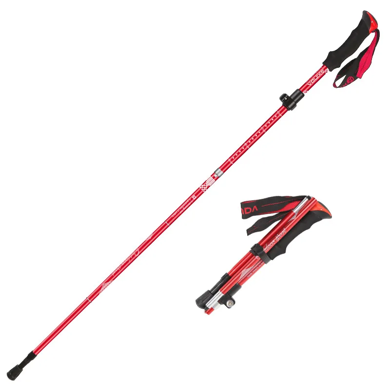 Faltbare Trekkingstöcke aus Aluminiumlegierung Ultraleichte Schnellverschluss-Wanderstöcke für Frauen und Männer zum Wandern, Laufen und Nordic Walking