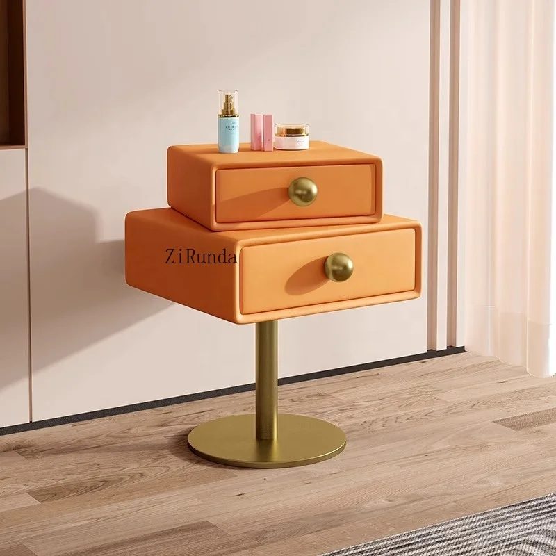 طاولة بجانب السرير ذكية متعددة الوظائف، طاولة بجانب السرير للأطفال بسيطة ومبتكرة وقابلة للدوران