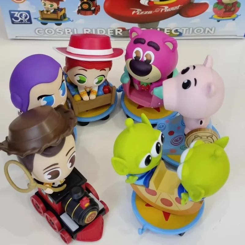 

Disney Toy Story Blind Box Cosbi Collection Rider Series Anime Figure Woody Buzz Lightyear Jessie Lotso Desktop Collectible Toy