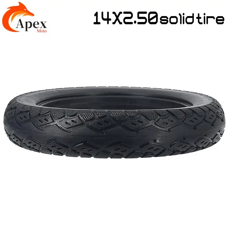 

High quality solid rubber tire 14X2.50, suitable for motorcycles, thick and durable