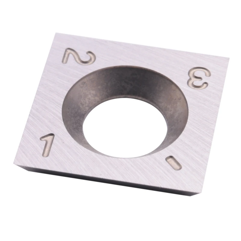 10Pcs Wood Turning Carbide Insert Blades Milling 30 Degree Lathe Chisel Replacement Blade 14X14X2mm image 3