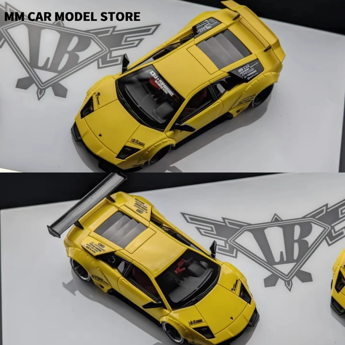 

404 Error 1:64 Murciélago Dual Car Set Gift Resin Diecast Model Car