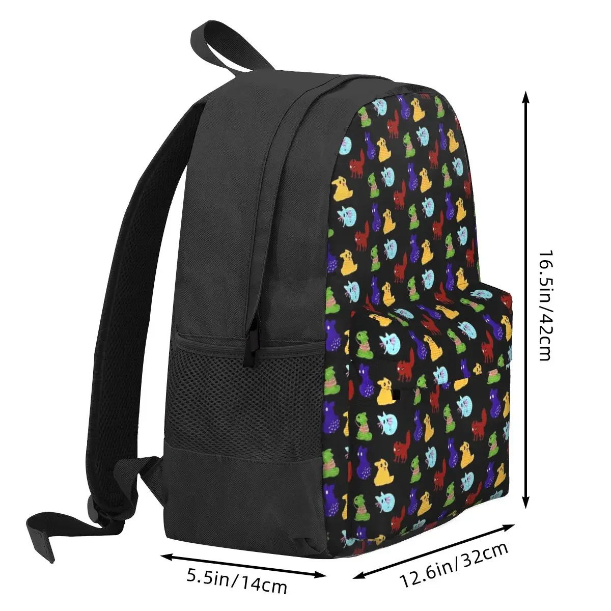 Rain World Downpour Slugcats Backpacks Boys Girls Bookbag Children School Bags Cartoon Kid Rucksack Travel Rucksack Shoulder Bag