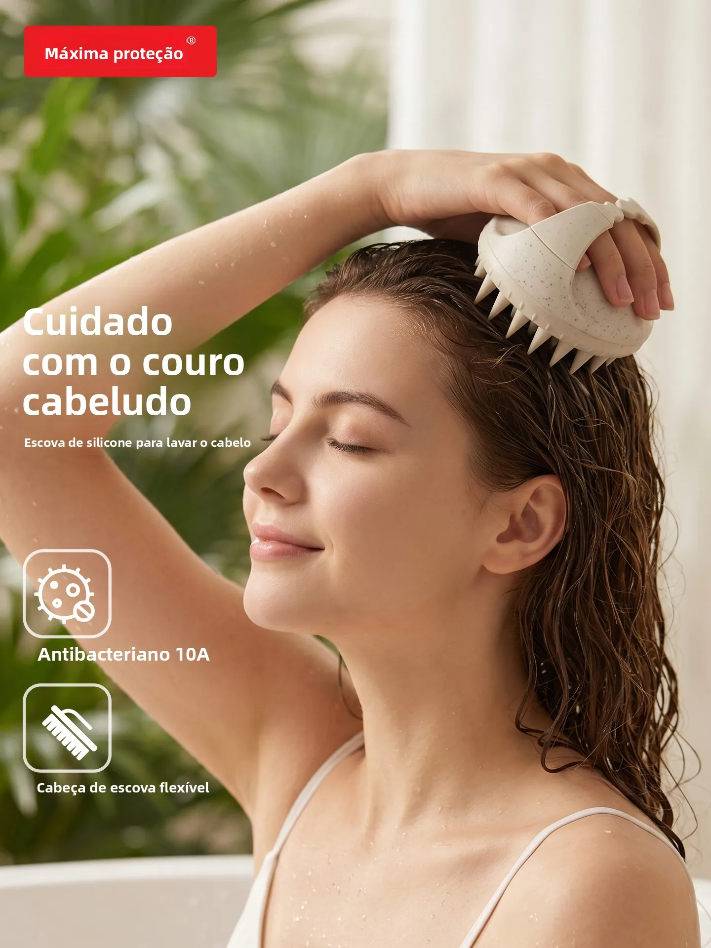 プロ仕様シリコン製ヘアウォッシングブラシ-男女兼用-頭皮洗浄マッサージツール-大人用特殊バスパーソナルケア
