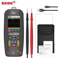 BSIDE nuovo multimetro grafico oscilloscopio portatile professionale digitale Multiteter DC AC corrente capacità Ohm diodo Hz Tester