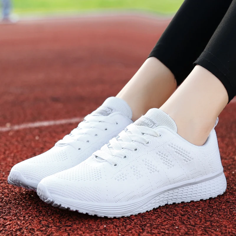 Men Women Walking Shoes Breathable Casual Womale Sneakers Female Trainers Zapatillas Mujer Hombre Size 35-44