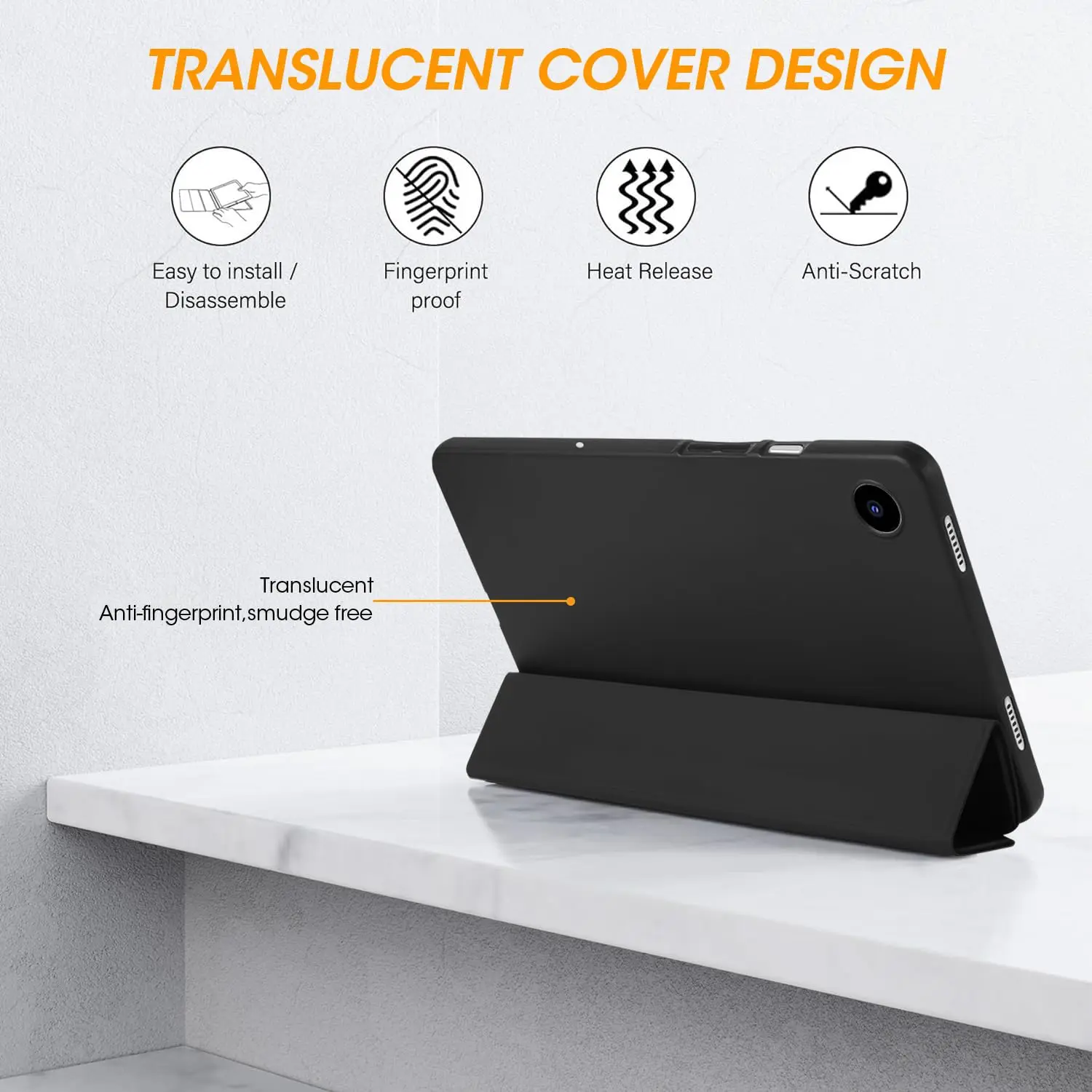 Miękkie etui na tablet Lenovo Tab 10.1" (2025) TB311FU / TB311XU, lekkie, składane z funkcją automatycznego usypiania/wybudzania dla Lenovo Tab — zdjęcie produktu 6