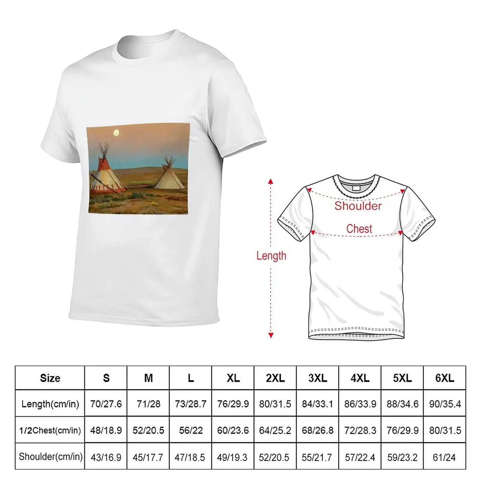 “Evening on the Blackfeet Reservation” by Maynard Dixon T-Shirt korean fashion cute tops mens graphic t-shirts hip hop