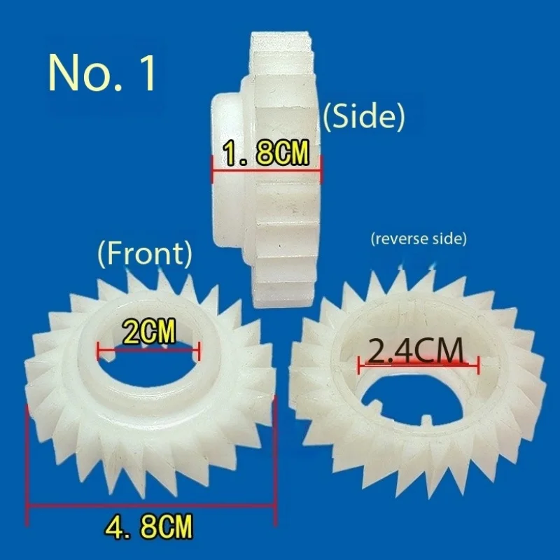 1PCS White Plastic Washing Machine Clutch Gear Ratchet with Holding Spring - Essential Accessory for Home Appliance Repair