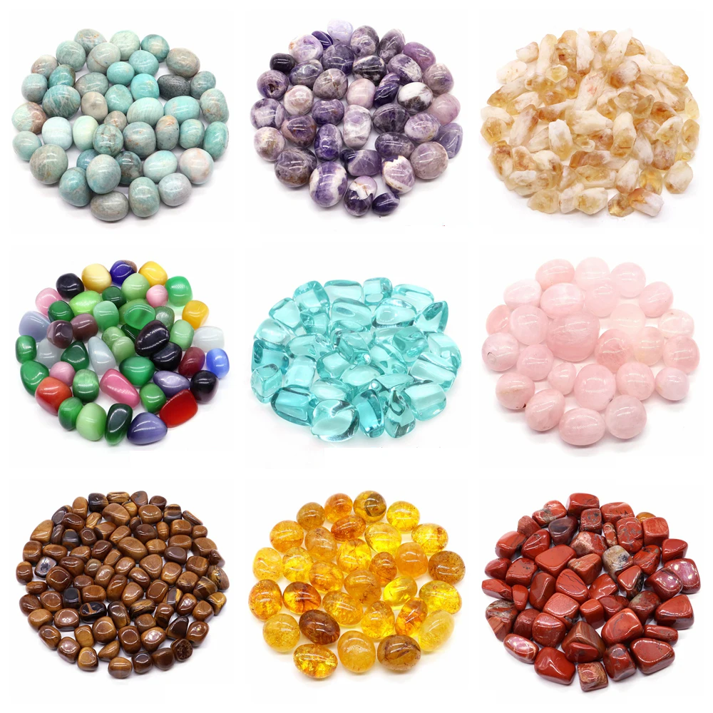 

Natural Tumbled Stone Healing Crystals for Making Gems Jewelry Healing Meditation Spiritual Tank Aquarium Garden Home Decoration