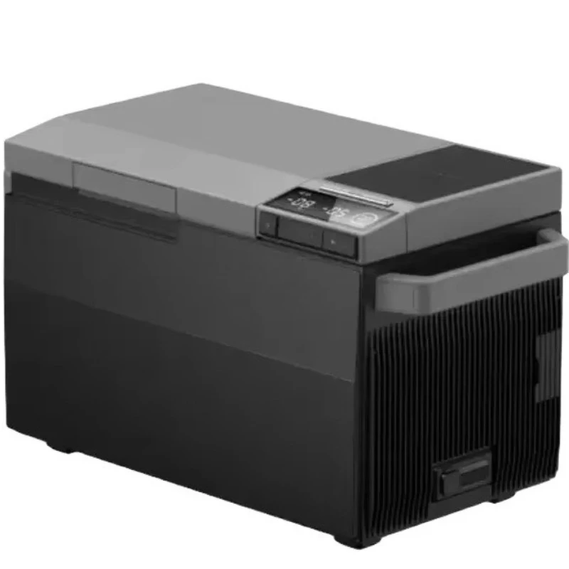 

Portable car refrigerator with extra batteries, 40Qt (38L) electric cooler, with camping ice maker