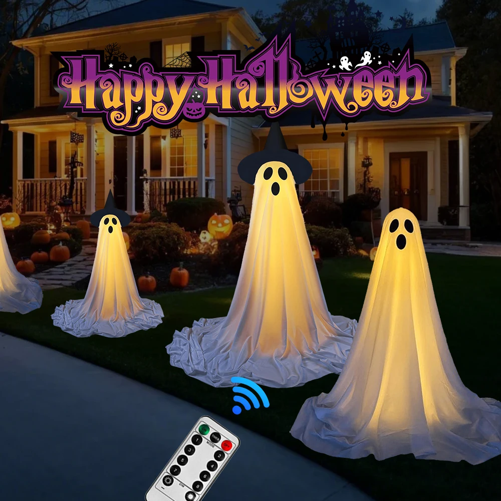 Light Up Ghost Spooky Ghost Ha - Lighting Decoration Stand recension och pris