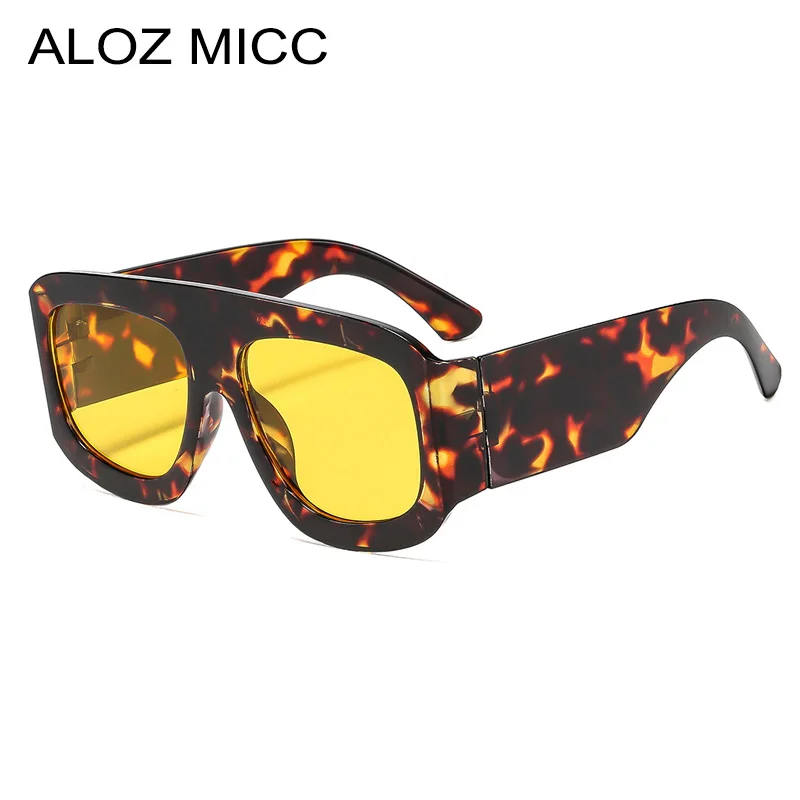 

Aloz micc Vintage Retro Square Sunglasses Women Brand Designer Fashion Large frame Shades UV400 Sun Glasses Female Punk Eyewear