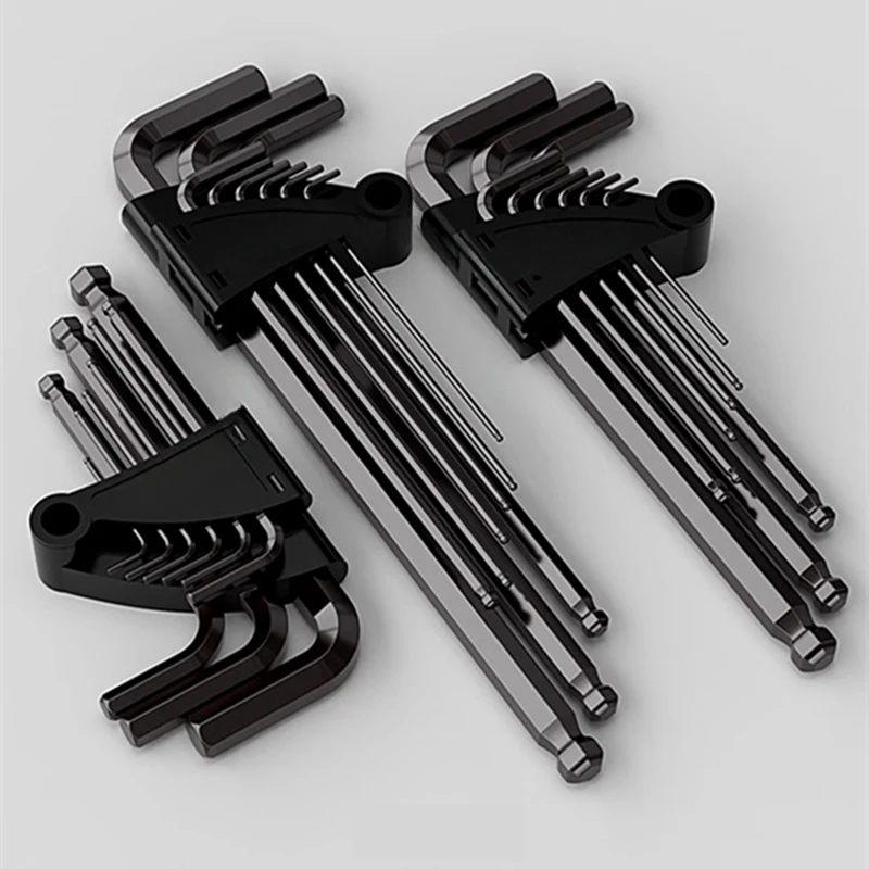 Extended ball joint Allen Wrench Set Hex Wrench Multifunctional Short Arm Tool Universal Wrench Tool