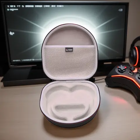 Étui pour écouteurs LTGEM pour Anker Soundcore Space One Pro/Q45/Life Q35, sac de rangement de protection pour casque de voyage (étui uniquement)