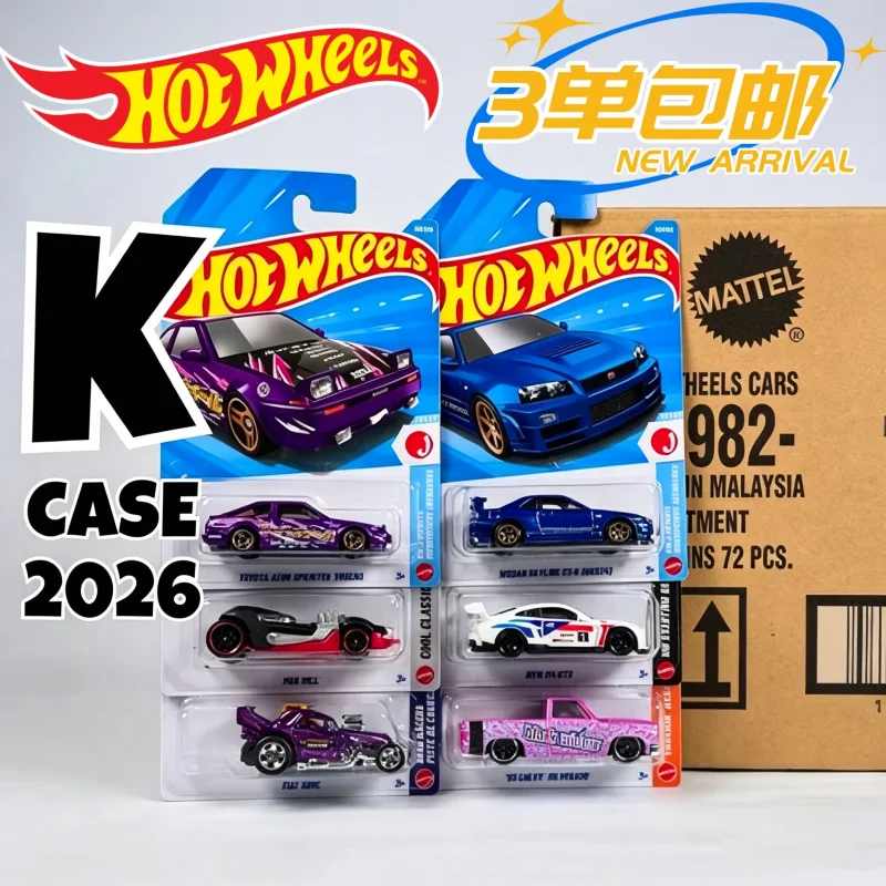

Original Hot Wheels 2026-K AE86 Speed Dominator Nissan Skyline Porsche Project Ford 1/64 Diecast Model Toys Birthday Gifts C4982
