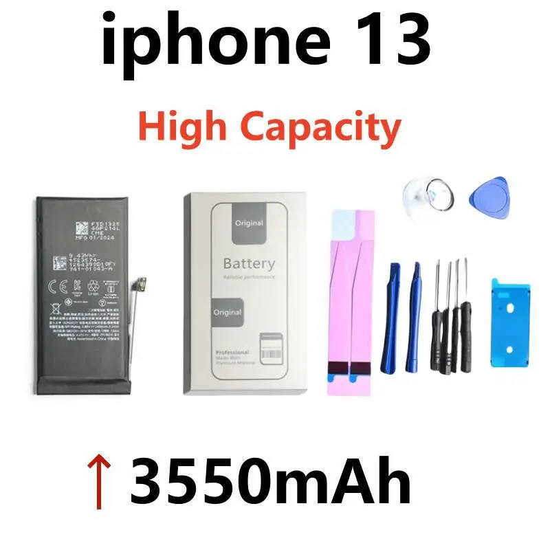 Xilecaly Originele Hoogwaardige Batterij Voor Iphone Se 5 6S 5S 7 8 Plus X Xs Max Xr 11 Pro Mobiele Telefoon Met Gratis Tools Sticker
