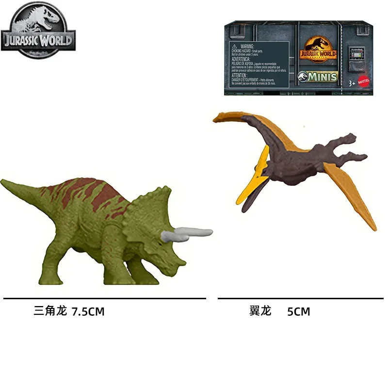 Original Jurassic World Mattel Domination Dinosaurs Toy Thermidor Tyrannosaurus Raptor Model Action Figure Toys for Children Set