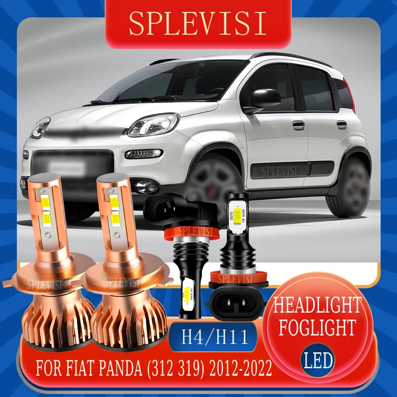 

Safe Night Driving High-Quality H4 H11 LED HEADLIGHT FOGLIGHT FOR FIAT PANDA (312 319) 2012-2017 2018 2019 2020 2021 2022