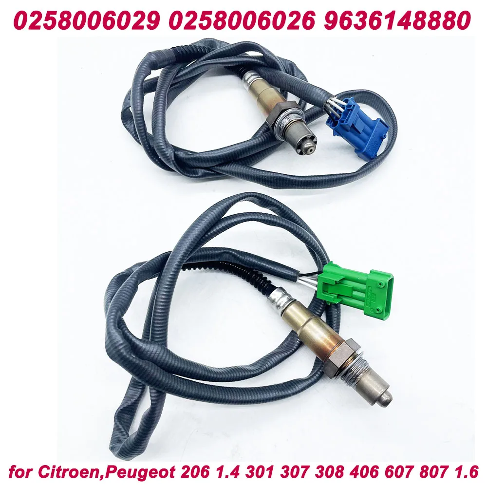 High Quality Lambda O2 Oxygen Sensor For CITROEN PEUGEOT 206 301 307 308 406 607 807 OE 0258006029 0258006026 9636148880 1628HV