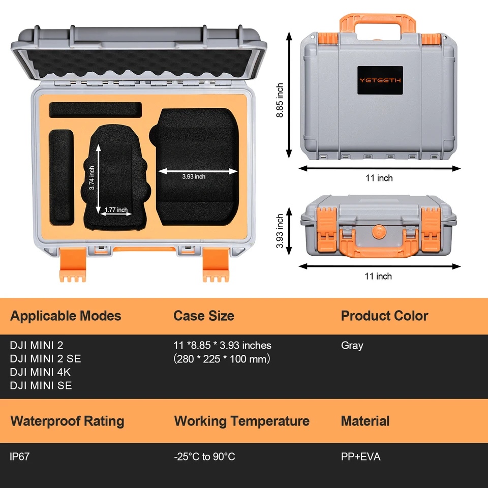 Estuche rígido para DJI Mini 3 Pro / Mini 3 Fly More Combo Estuche rígido para DJI Mini 3 Pro / Mini 3 Fly More Combo
