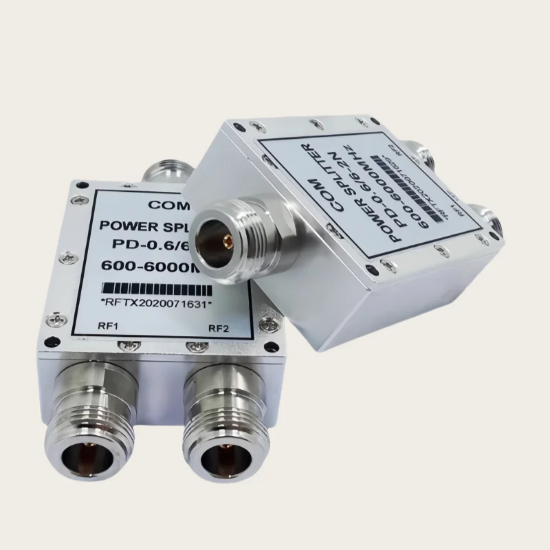 مقسم الطاقة ثنائي الاتجاه N-type RF الموزع 0.6-6G الموحد 2.4 5.8G مقسم الطاقة كامل النطاق