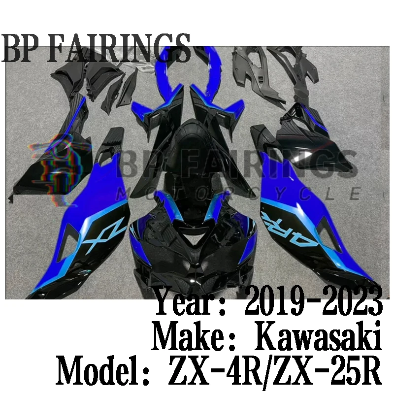 Kit Fit For KAWASAKI Ninja ZX-4R ZX-25R 2019-2023 Bodywork set ZX-4RR 2019 2020 2021 2022 2023 ABS fairings set Blue Black