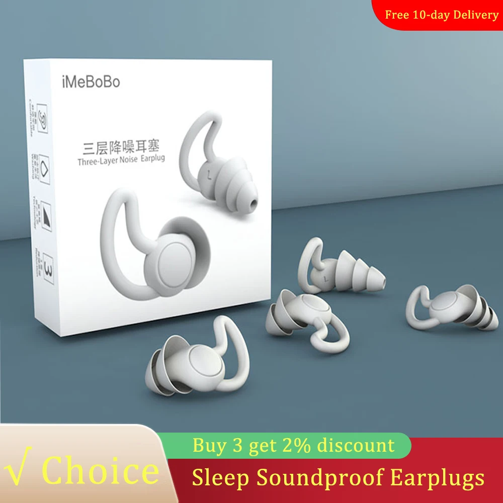 Reusable Safe Silicone Earplugs Noise Cancelling Ear Plugs for Sleeping (Reduce 40dB) High Fidelity Earplugs for Musicians Conce