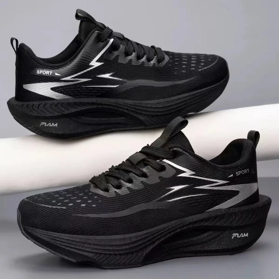 Men Running Shoes Marathon Sports Air Cushion Carbon Board Breathable Lightweight Comfortable Women Outdoor Athletic Sneakers
