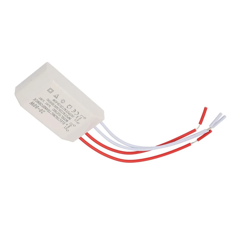 

Электронный трансформатор 220В в 12В, 20-60Вт, интеллектуальный преобразователь напряжения с дистанционным управлением, полнопроизводительный понижающий трансформатор