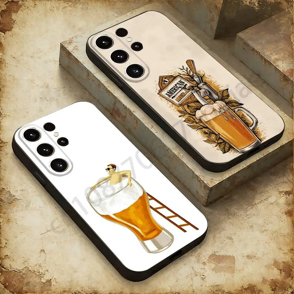 

Cool Art Beer Alcohol Phone Case For Samsung GalaxyA53,51,72,73,31,30,42 Ultra Protective Phone Shell