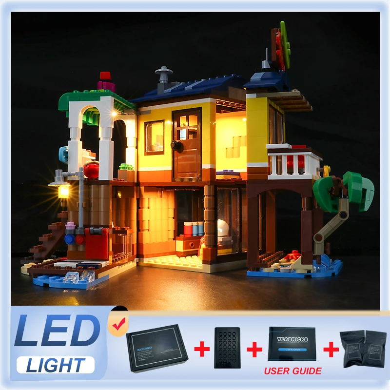 DIY LED Light Kit For LEGO 31118 Surfer Beach House   (Only LED Light,Without Blocks Model)